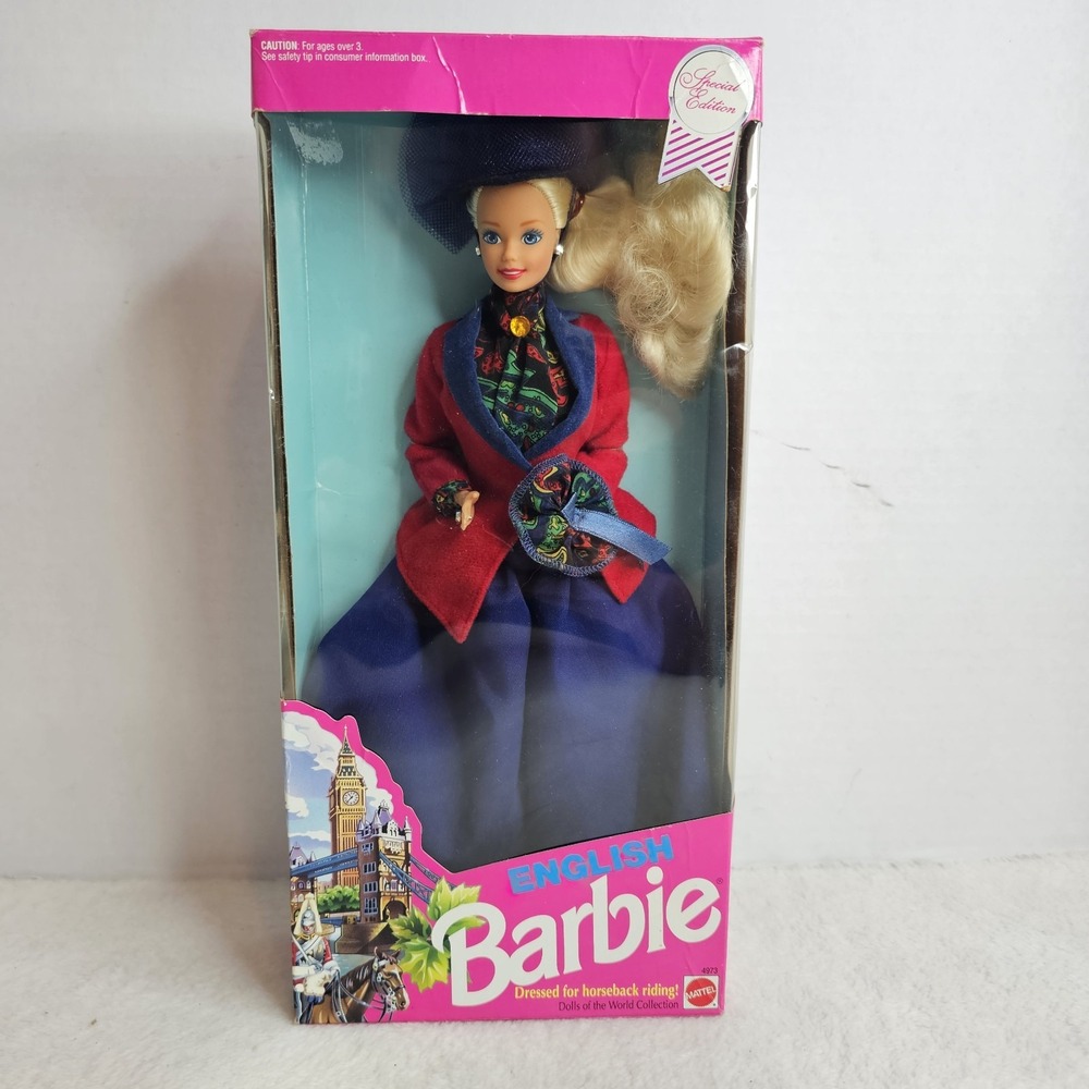 Barbie Dolls of the World English Doll Special Edition Blonde Blue Eyes 1991